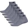imageadidas Mens Athletic Cushioned Low Cut Socks with Arch Compression for a Secure Fit 6PairHeather GreyBlack