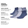 imageadidas Mens Athletic Cushioned Low Cut Socks with Arch Compression for a Secure Fit 6PairTech Indigo BlueGreyCollegiate Navy