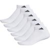 imageadidas Mens Athletic Cushioned Low Cut Socks with Arch Compression for a Secure Fit 6PairWhiteBlack