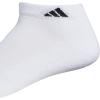 imageadidas Mens Athletic Cushioned Low Cut Socks with Arch Compression for a Secure Fit 6PairWhiteBlack