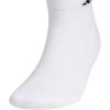 imageadidas Mens Athletic Cushioned Low Cut Socks with Arch Compression for a Secure Fit 6PairWhiteBlackWhite