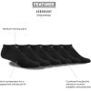 imageadidas Mens Athletic Cushioned Socks 6Pack No Show with Arch SupportBlackAluminum 2