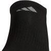 imageadidas Mens Athletic Cushioned Socks 6Pack No Show with Arch SupportBlackAluminum 2
