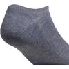 imageadidas Mens Athletic Cushioned Socks 6Pack No Show with Arch SupportHeather GreyBlack
