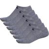 imageadidas Mens Athletic Cushioned Socks 6Pack No Show with Arch SupportHeather GreyBlack