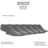 imageadidas Mens Athletic Cushioned Socks 6Pack No Show with Arch SupportHeather GreyBlack