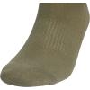 imageadidas Mens Athletic Cushioned Socks 6Pack No Show with Arch SupportOlive Strata GreenDark BlueCarbon Grey
