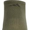 imageadidas Mens Athletic Cushioned Socks 6Pack No Show with Arch SupportOlive Strata GreenDark BlueCarbon Grey