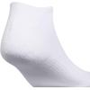imageadidas Mens Athletic Cushioned Socks 6Pack No Show with Arch SupportWhiteAlumina BeigeCarbon Grey