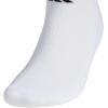 imageadidas Mens Athletic Cushioned Socks 6Pack No Show with Arch SupportWhiteBlack