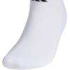 imageadidas Mens Athletic Cushioned Socks 6Pack No Show with Arch SupportWhiteBlackWhite