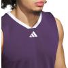imageadidas Mens Basketball Legends 3Stripes Tank TopAurora PlumWhite
