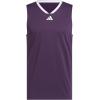 imageadidas Mens Basketball Legends 3Stripes Tank TopAurora PlumWhite