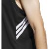 imageadidas Mens Basketball Legends 3Stripes Tank TopBlackWhite
