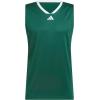 imageadidas Mens Basketball Legends 3Stripes Tank TopTeam Dark GreenWhite