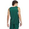 imageadidas Mens Basketball Legends 3Stripes Tank TopTeam Dark GreenWhite
