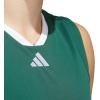 imageadidas Mens Basketball Legends 3Stripes Tank TopTeam Dark GreenWhite