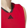 imageadidas Mens Basketball Legends 3Stripes Tank TopTeam Power Red 2Black