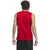 imageadidas Mens Basketball Legends 3Stripes Tank TopTeam Power RedBlack