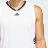 imageadidas Mens Basketball Legends 3Stripes Tank TopWhite  Black