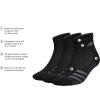 imageadidas Mens Climacool Superlite Quarter Socks 3 PackBlackNight GreyOnix Grey