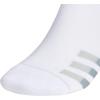 imageadidas Mens Climacool Superlite Quarter Socks 3 PackWhiteClear Onix GreyClear Grey