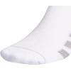 imageadidas Mens Climacool Superlite Quarter Socks 3 PackWhiteLight Onix GreyClear Onix Grey