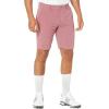 imageadidas Mens Crosshatch Golf ShortsLegacy BurgundyWhite