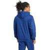 imageadidas Mens Essentials Feel Cozy Fleece HoodieDark BlueWhite