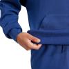 imageadidas Mens Essentials Feel Cozy Fleece HoodieDark BlueWhite