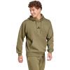 imageadidas Mens Essentials Feel Cozy Fleece HoodieOlive StrataBlack