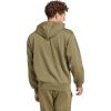 imageadidas Mens Essentials Feel Cozy Fleece HoodieOlive StrataBlack