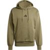 imageadidas Mens Essentials Feel Cozy Fleece HoodieOlive StrataBlack