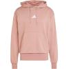 imageadidas Mens Essentials Feel Cozy Fleece HoodieWarm ClayWhite