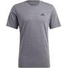 imageadidas Mens Essentials Feel Ready Training TShirtDark Grey HeatherWhiteBlack