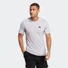 imageadidas Mens Essentials Feel Ready Training TShirtSilver DawnBlack