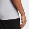 imageadidas Mens Essentials Feel Ready Training TShirtSilver DawnBlack