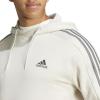 imageadidas Mens Essentials Fleece 3 Stripes Hoodie Training Athletic Outerwear Casual  GreyAlumina