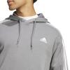 imageadidas Mens Essentials Fleece 3 Stripes Hoodie Training Athletic Outerwear Casual  GreyGrey