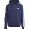 imageadidas Mens Essentials Fleece 3 Stripes Hoodie Training Athletic Outerwear Casual  GreyLegend Ink