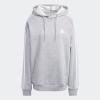 imageadidas Mens Essentials Fleece 3 Stripes Hoodie Training Athletic Outerwear Casual  GreyMedium Grey Heather