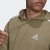imageadidas Mens Essentials Fleece 3 Stripes Hoodie Training Athletic Outerwear Casual  GreyOrbit GreenWhite