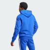 imageadidas Mens Essentials Fleece 3 Stripes Hoodie Training Athletic Outerwear Casual  GreySemi Lucid Blue