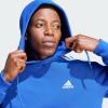 imageadidas Mens Essentials Fleece 3 Stripes Hoodie Training Athletic Outerwear Casual  GreySemi Lucid Blue