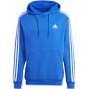 imageadidas Mens Essentials Fleece 3 Stripes Hoodie Training Athletic Outerwear Casual  GreySemi Lucid Blue