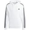 imageadidas Mens Essentials Fleece 3 Stripes Hoodie Training Athletic Outerwear Casual  GreyWhite
