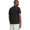 imageadidas Mens Essentials Single Jersey 3Stripes TShirtBlackWhiteOlive Strata