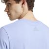 imageadidas Mens Essentials Single Jersey 3Stripes TShirtBlue SparkBlack