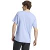 imageadidas Mens Essentials Single Jersey 3Stripes TShirtBlue SparkBlack