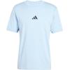 imageadidas Mens Essentials Single Jersey 3Stripes TShirtBlueBlack